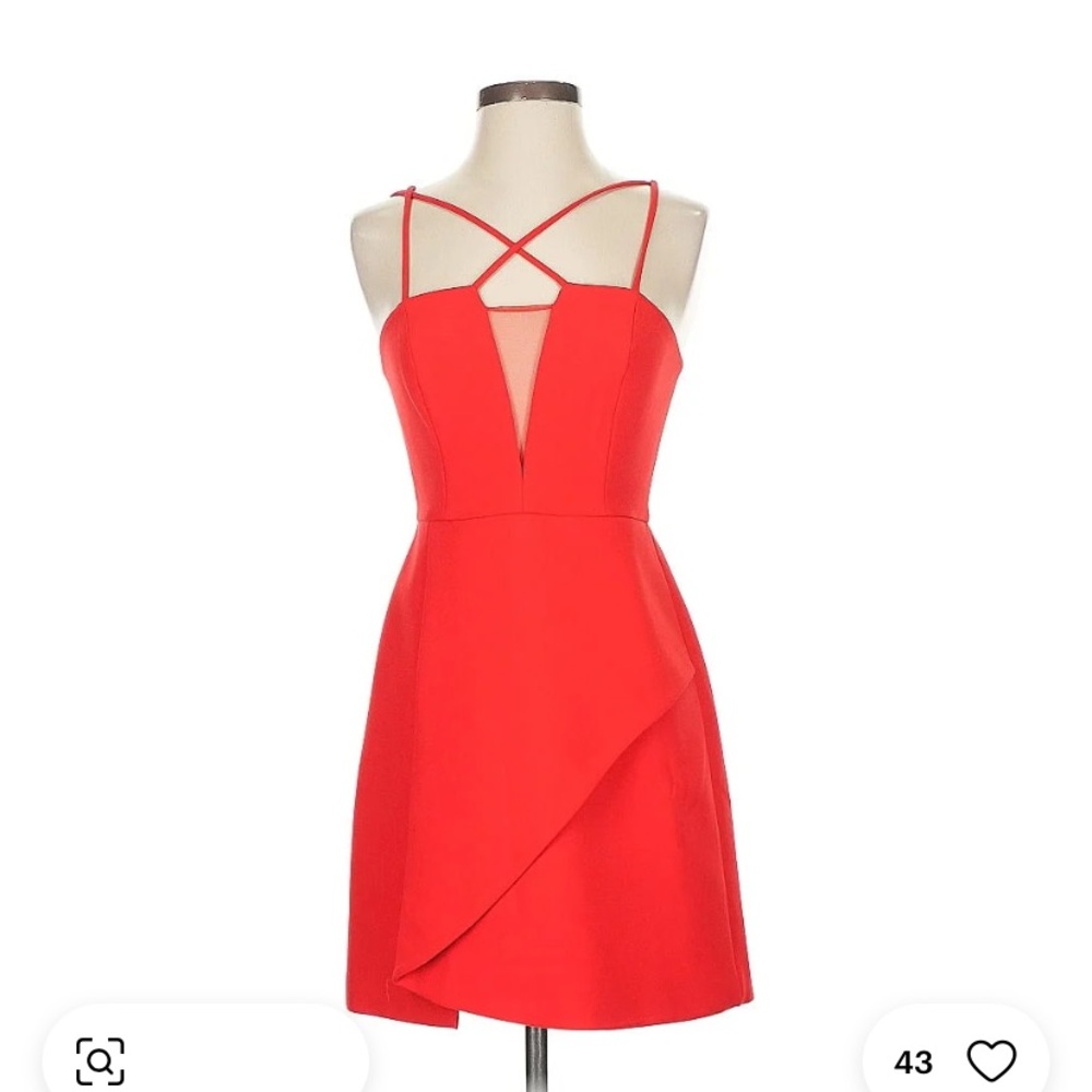 BCBGMaxAzria Strappy Red Mini Dress size 12